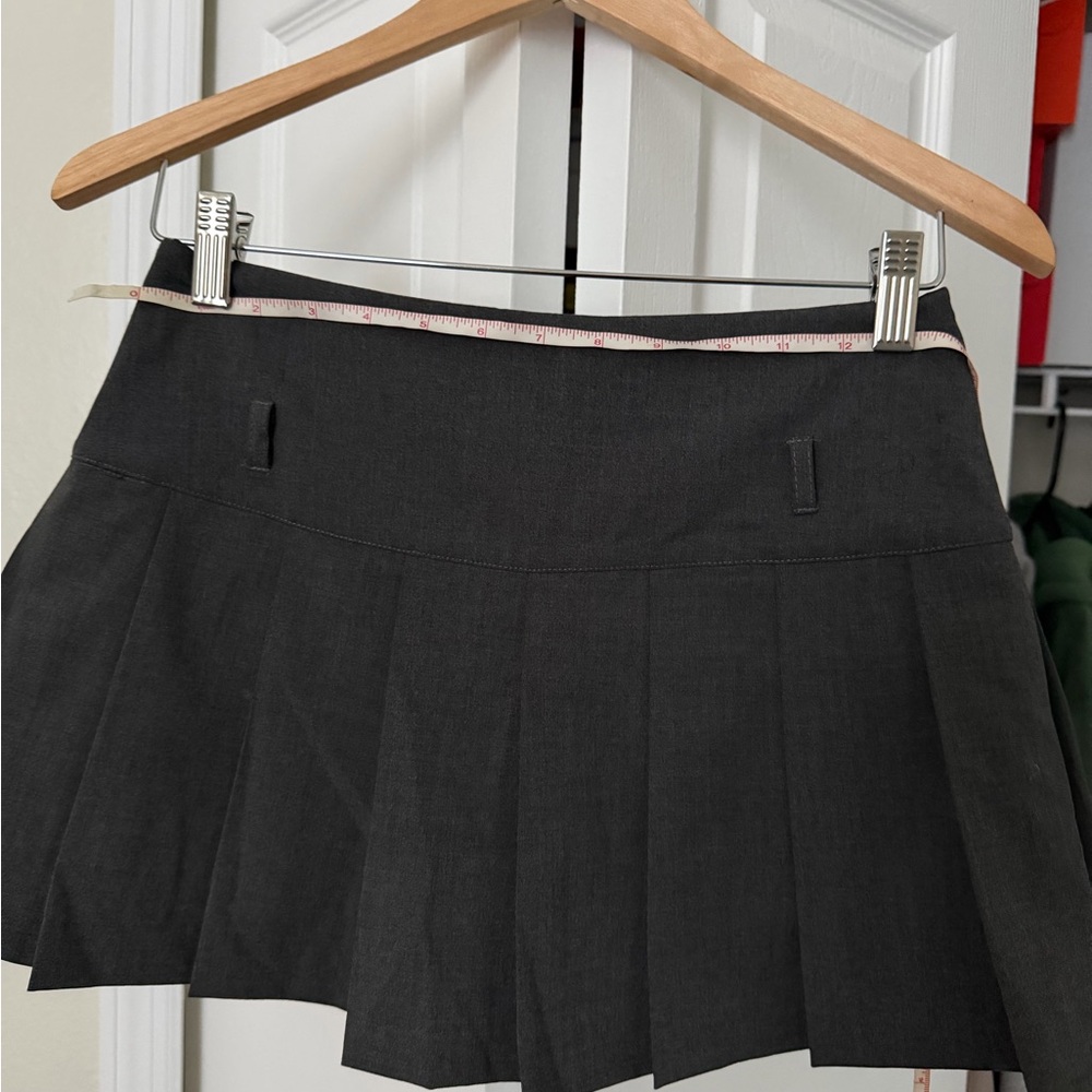 Zara Dark Charcoal Pleated Mini Skirt - Picture 8 of 8